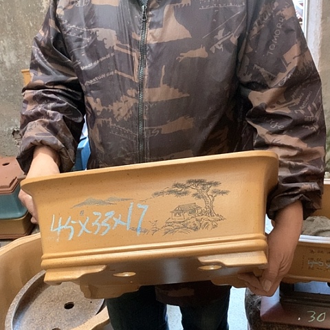 紫砂花盆手工艺品