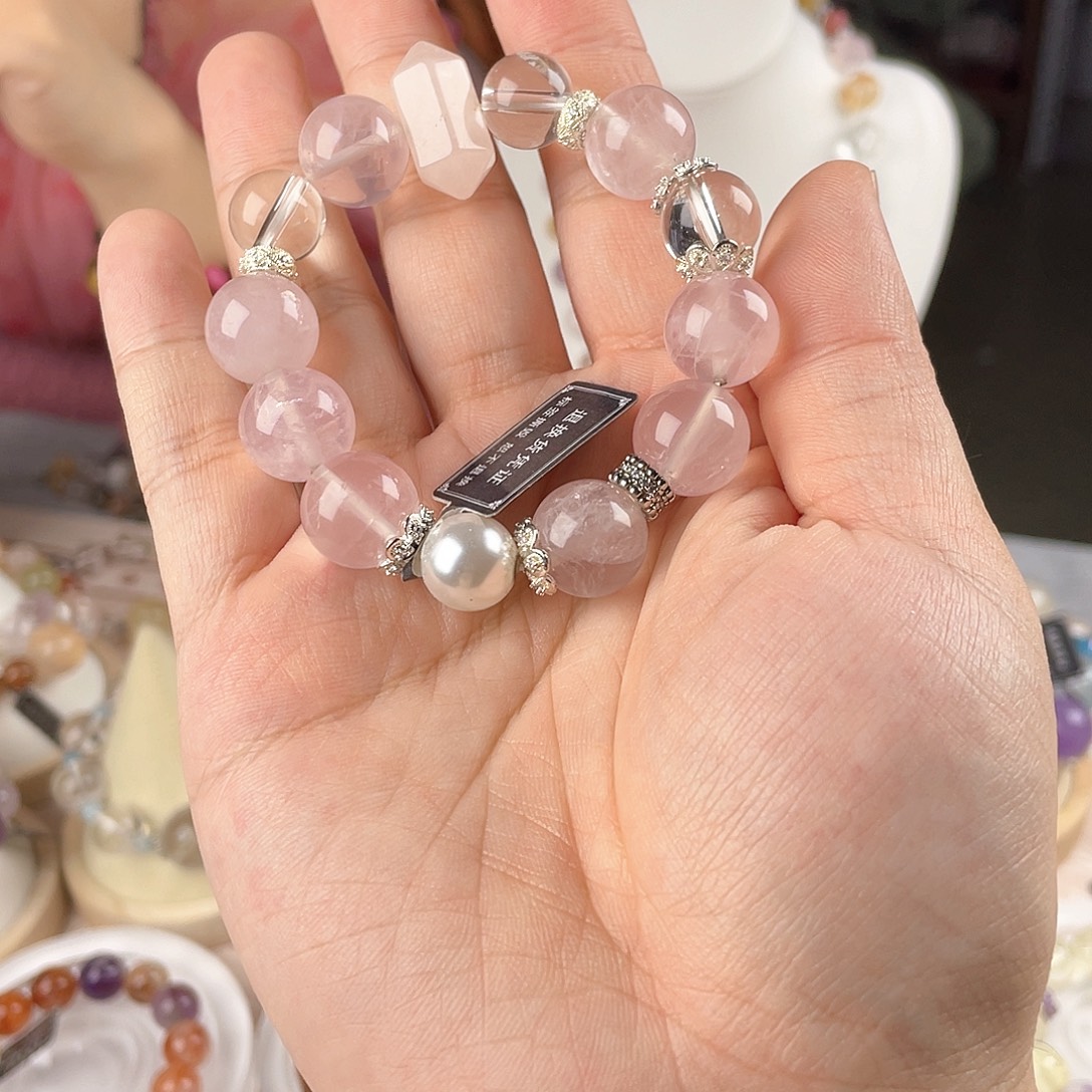 银S925镀金镶嵌手链水晶