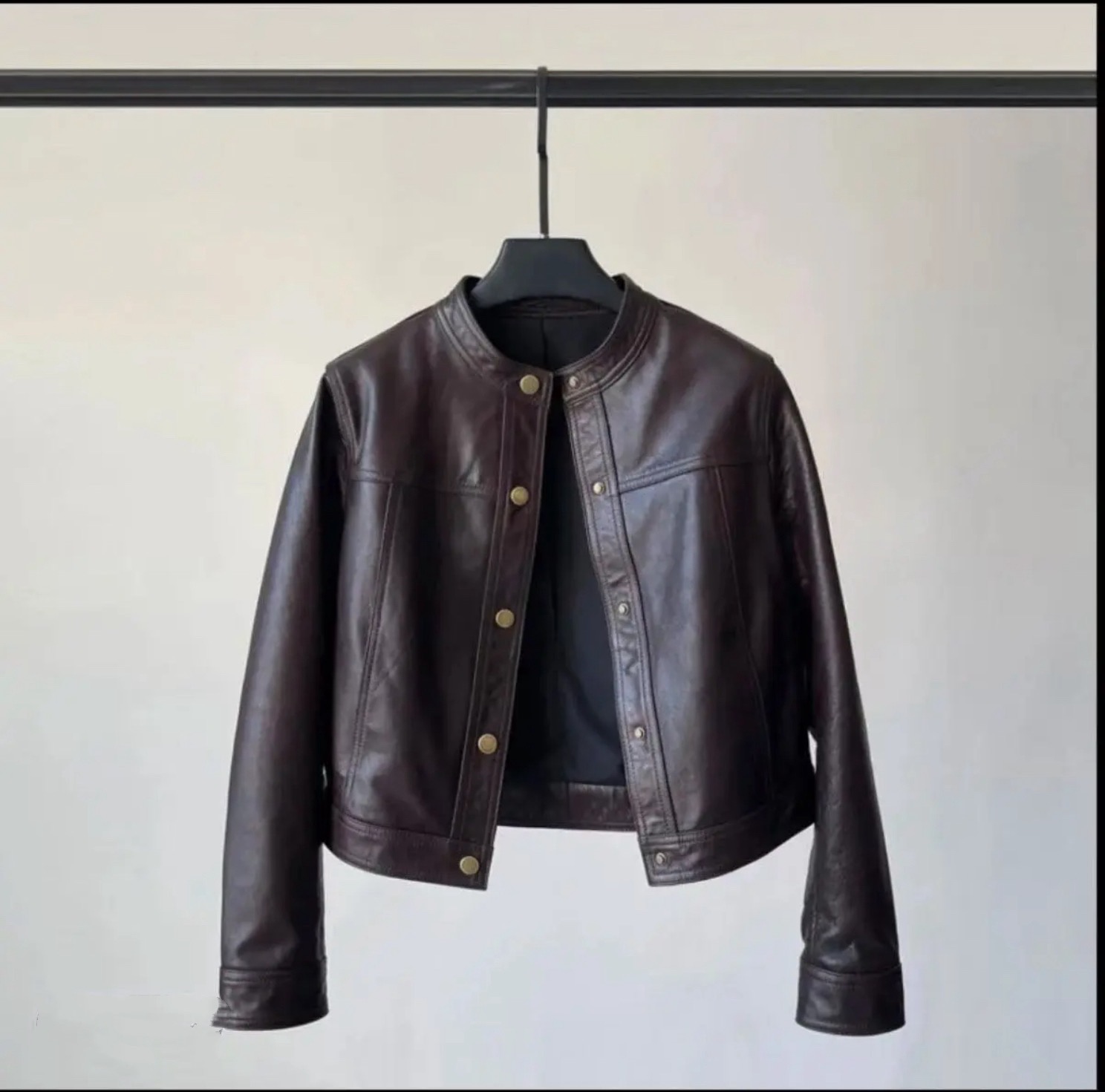 【原版正品】KG海宁真皮皮衣女短款绵羊皮新款显瘦机车皮夹克小外套