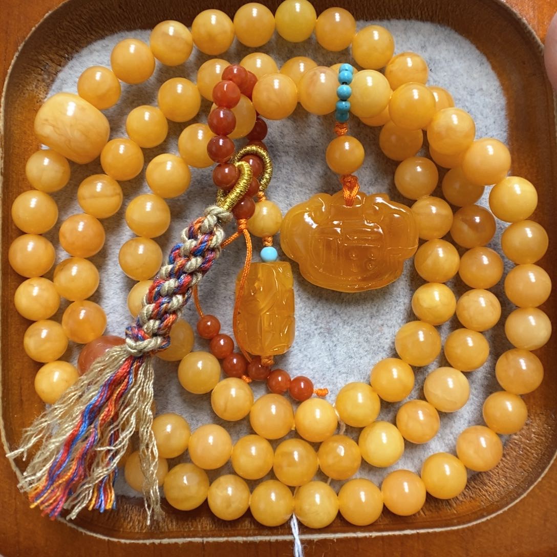 蜜蜡手串未镶嵌蜜蜡手串