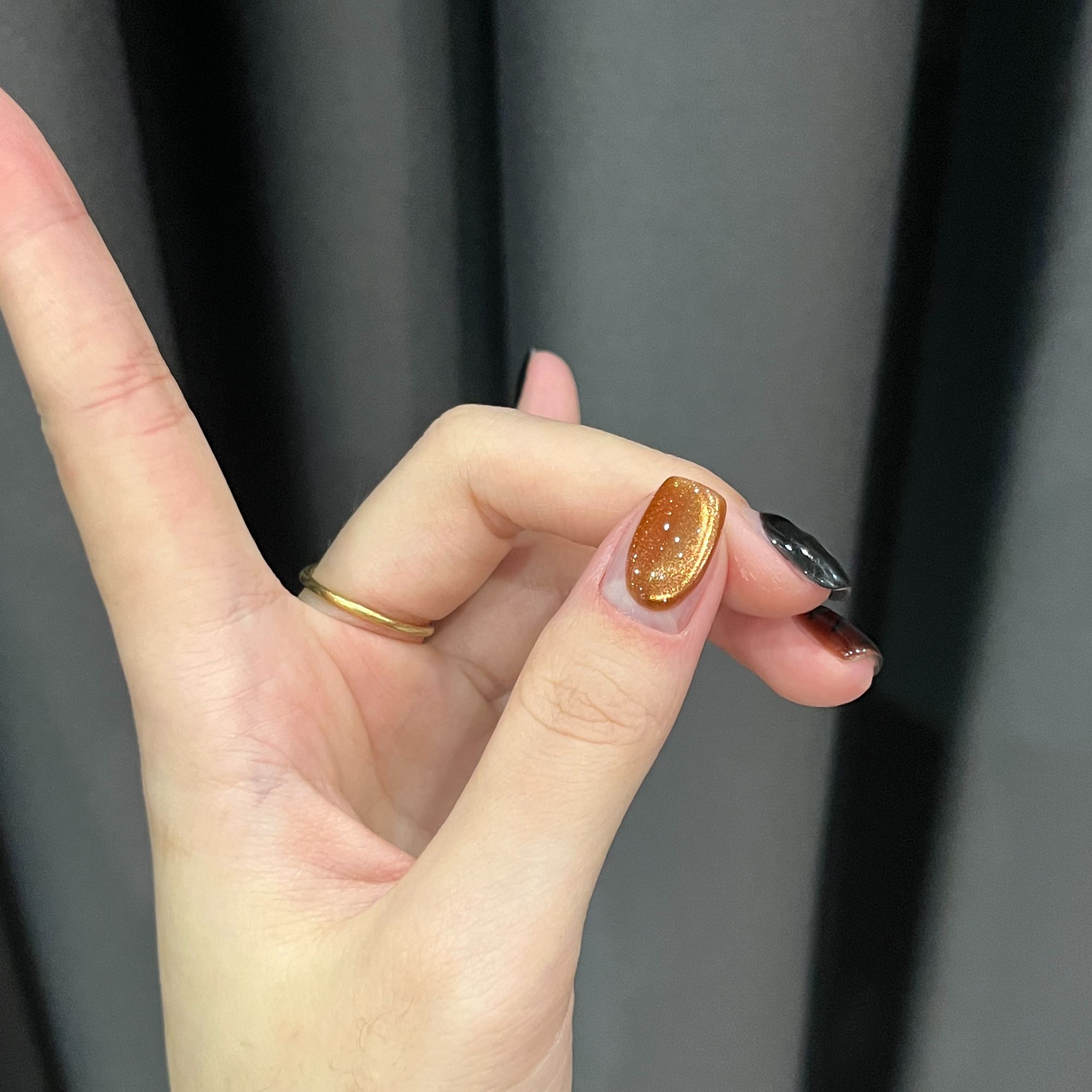 【娜姐优选】经典棕色系爆闪晶石香槟猫眼04