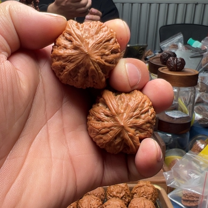 善***伟文玩核桃把件铁锤狮子头