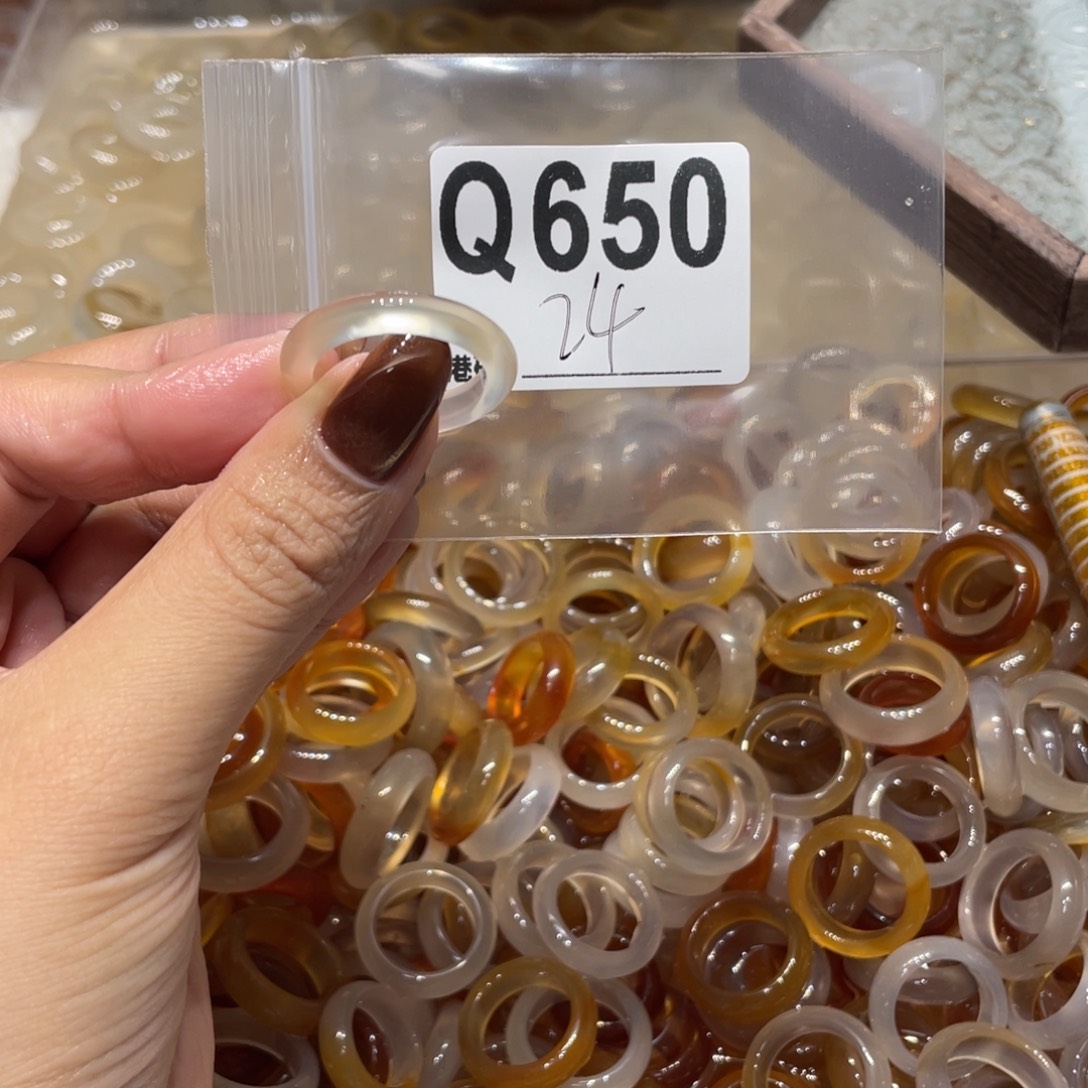 玛瑙/玉髓未镶嵌戒指650