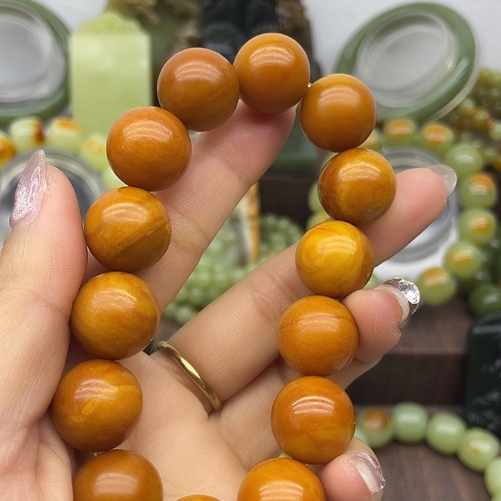 和田玉未镶嵌手链