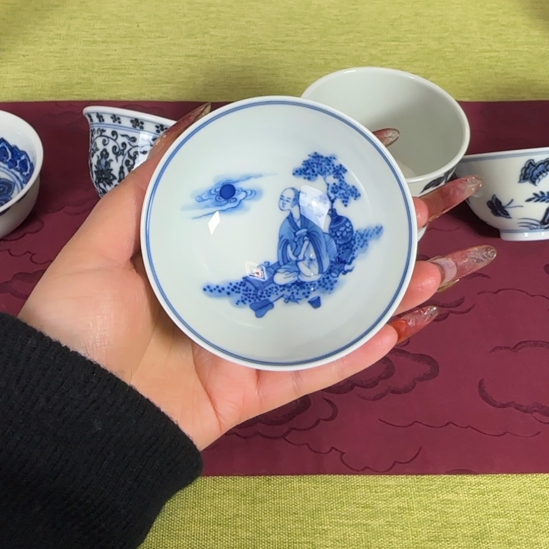 镇坤柴窑 菊瓣纹杯