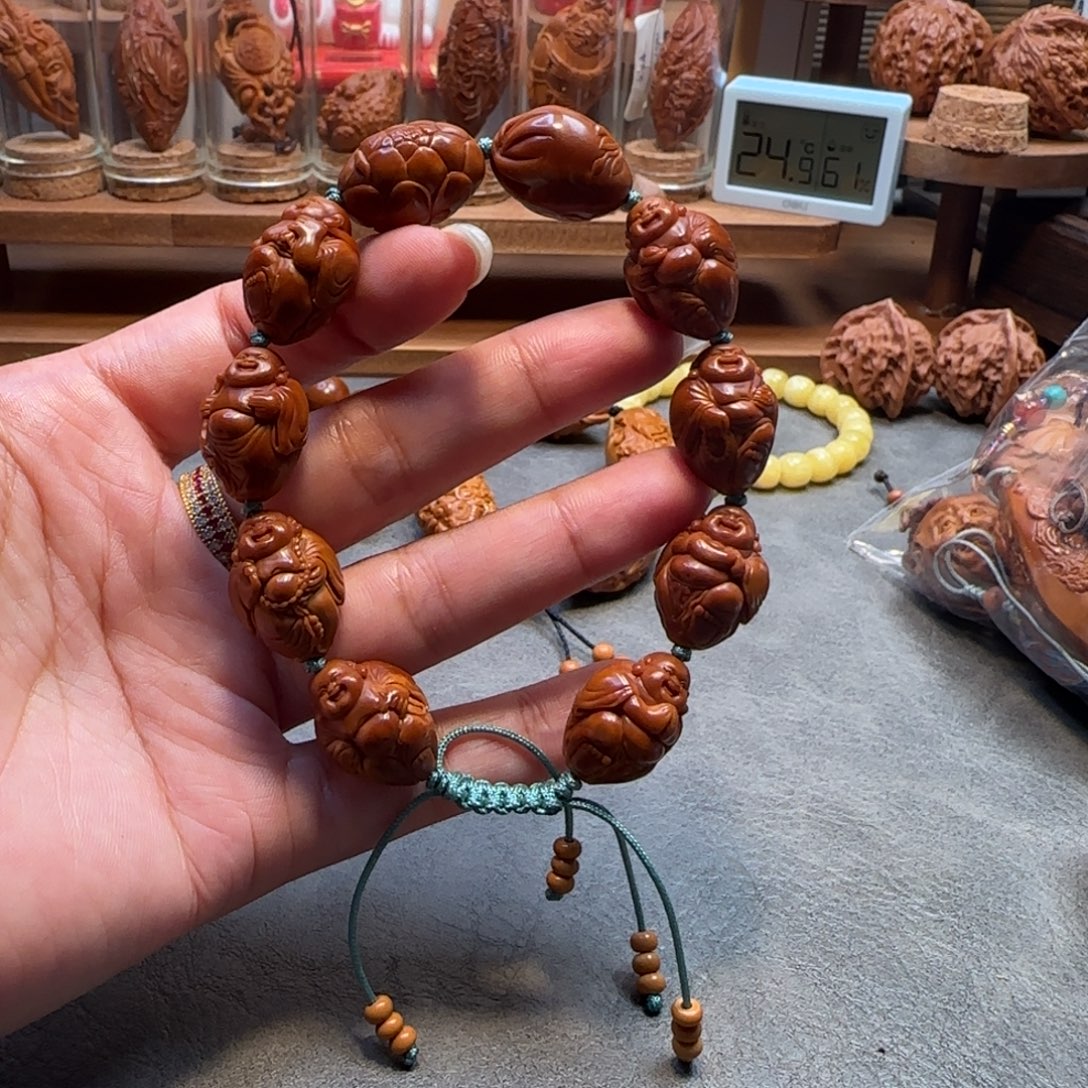 吊坠橄榄核微花处理728