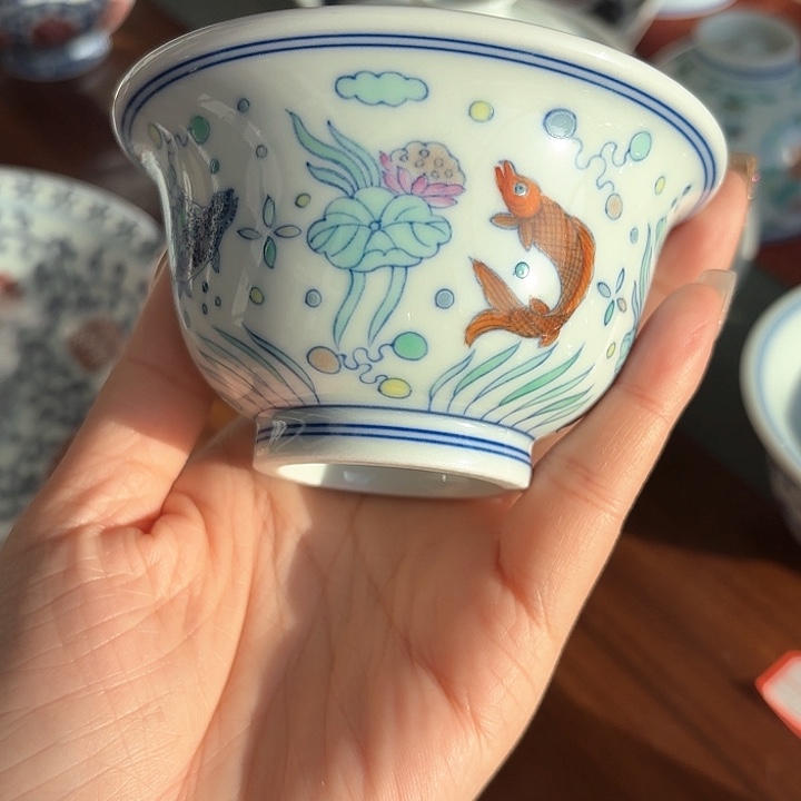 远*手工手绘茶具微瑕498