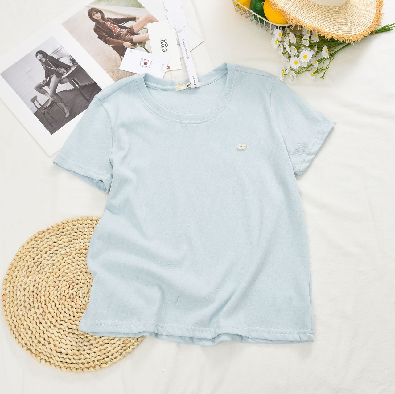 菲菲惊喜社-1226-egg亚麻棉体恤