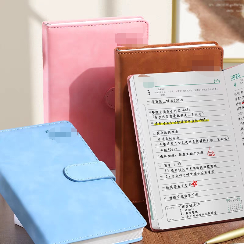 1-1 B5 羊巴搭扣日程本 25年 颜色随机 瑕疵 介意勿拍 202张 