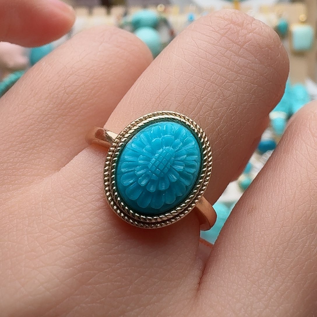 绿松石珠宝奇石银S925镶嵌～***～