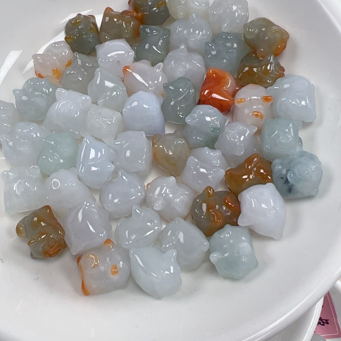 翡翠散珠猫咪一个可以挑