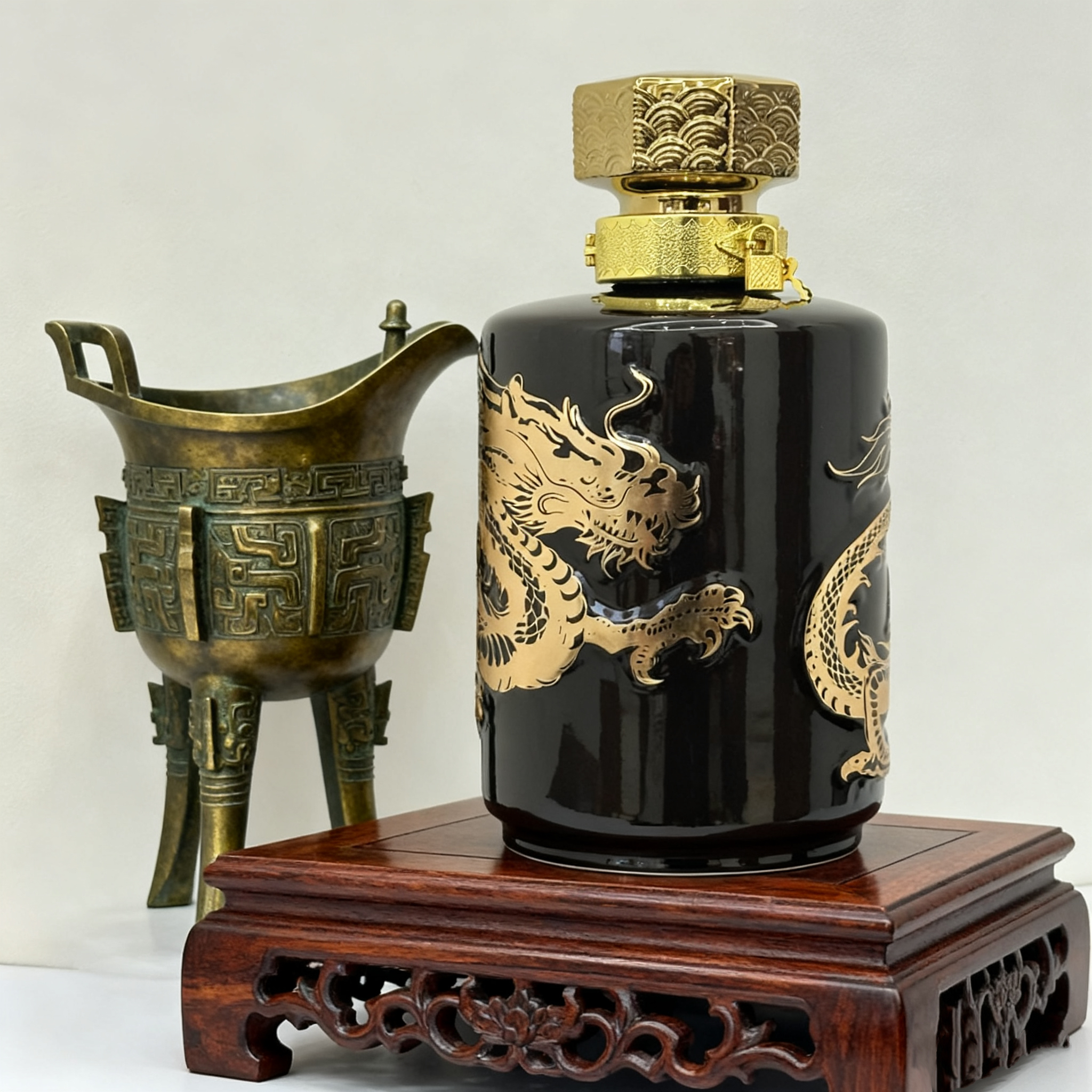 10斤装龙坛陶瓷酒坛储物罐
