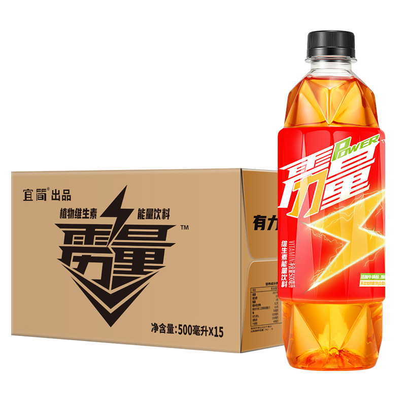 【送货上门】宜简 雳量 维生素能量饮料 500ml*15瓶