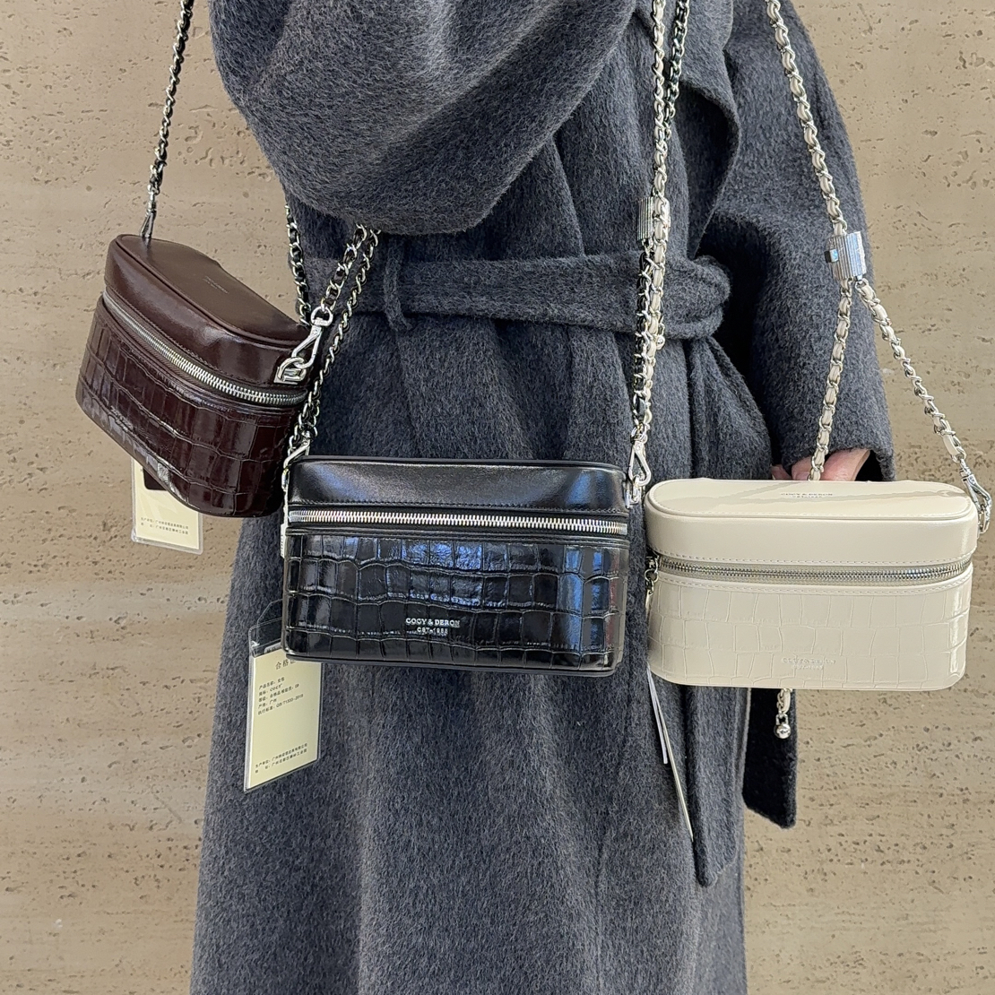 【女包供应链】轻奢时尚百搭潮流女士包包新款石头纹理经典盒子包