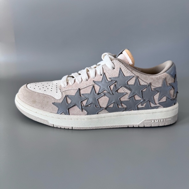 Amiri 埃米尔 am196 星星 反绒皮面 休闲板鞋 骨头鞋