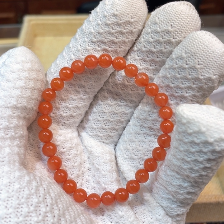 南红玛瑙手串未镶嵌