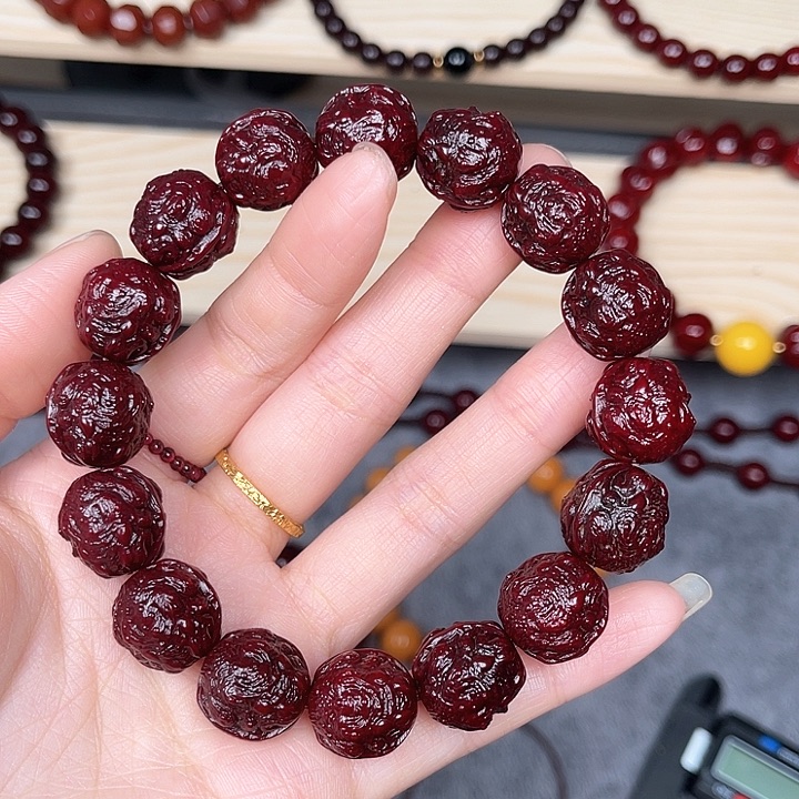 核桃手串/手链朱*华猴头手串毕业款蛤蟆14+