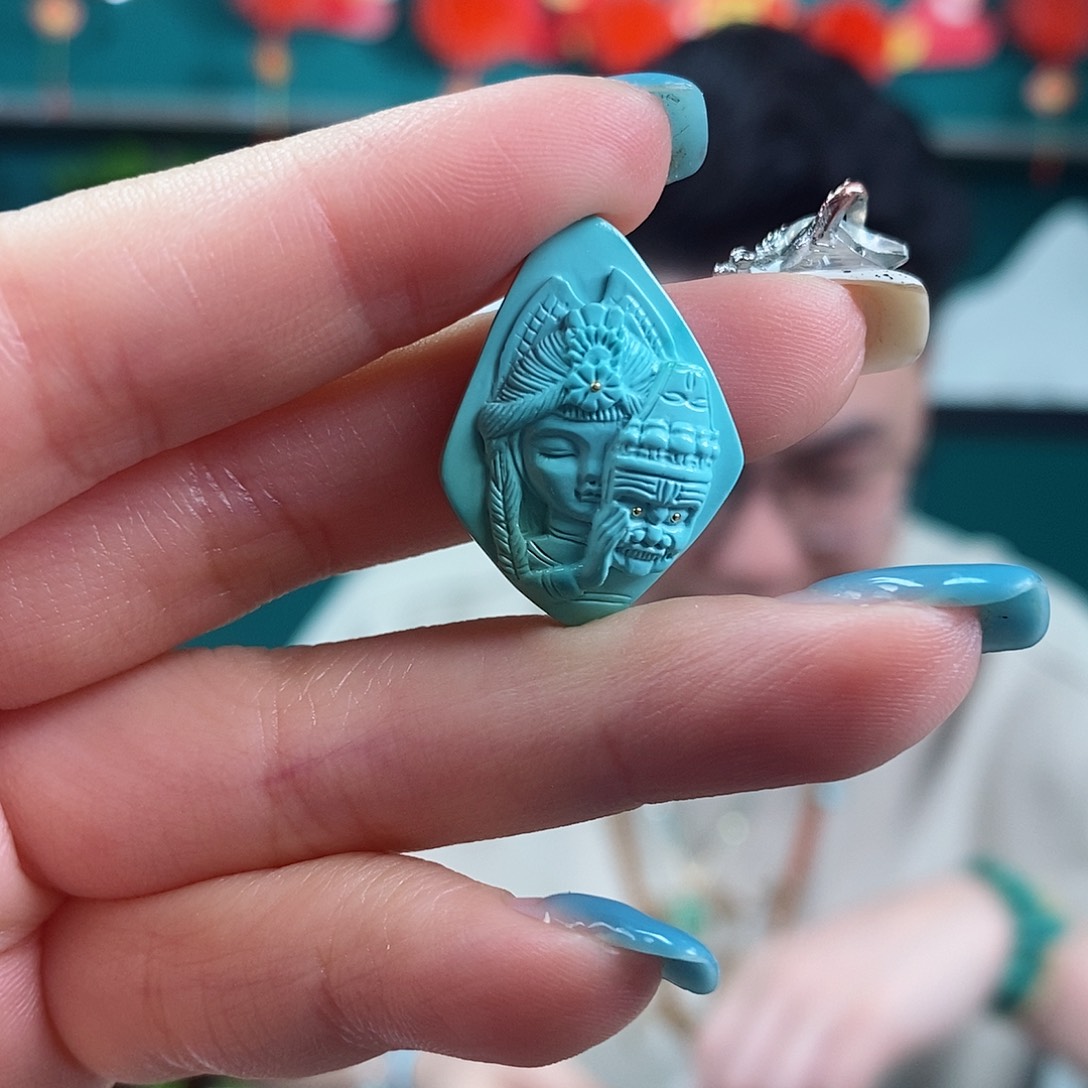 绿松石珠宝奇石未镶嵌