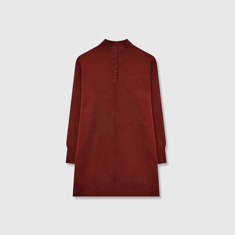 [纽扣]新款时髦女士毛衫上衣显瘦女装4ZS01251108