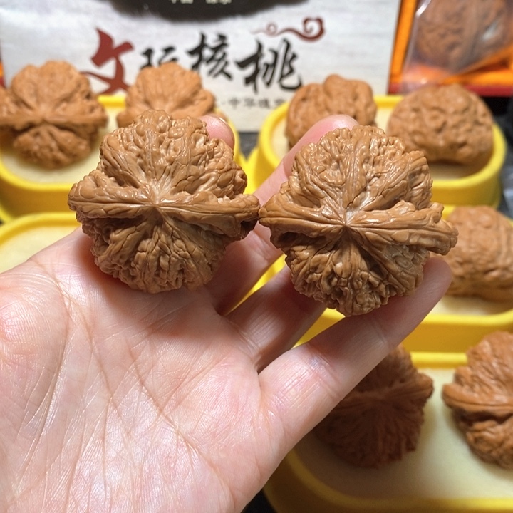 文玩核桃把件粗筋 精对43 41