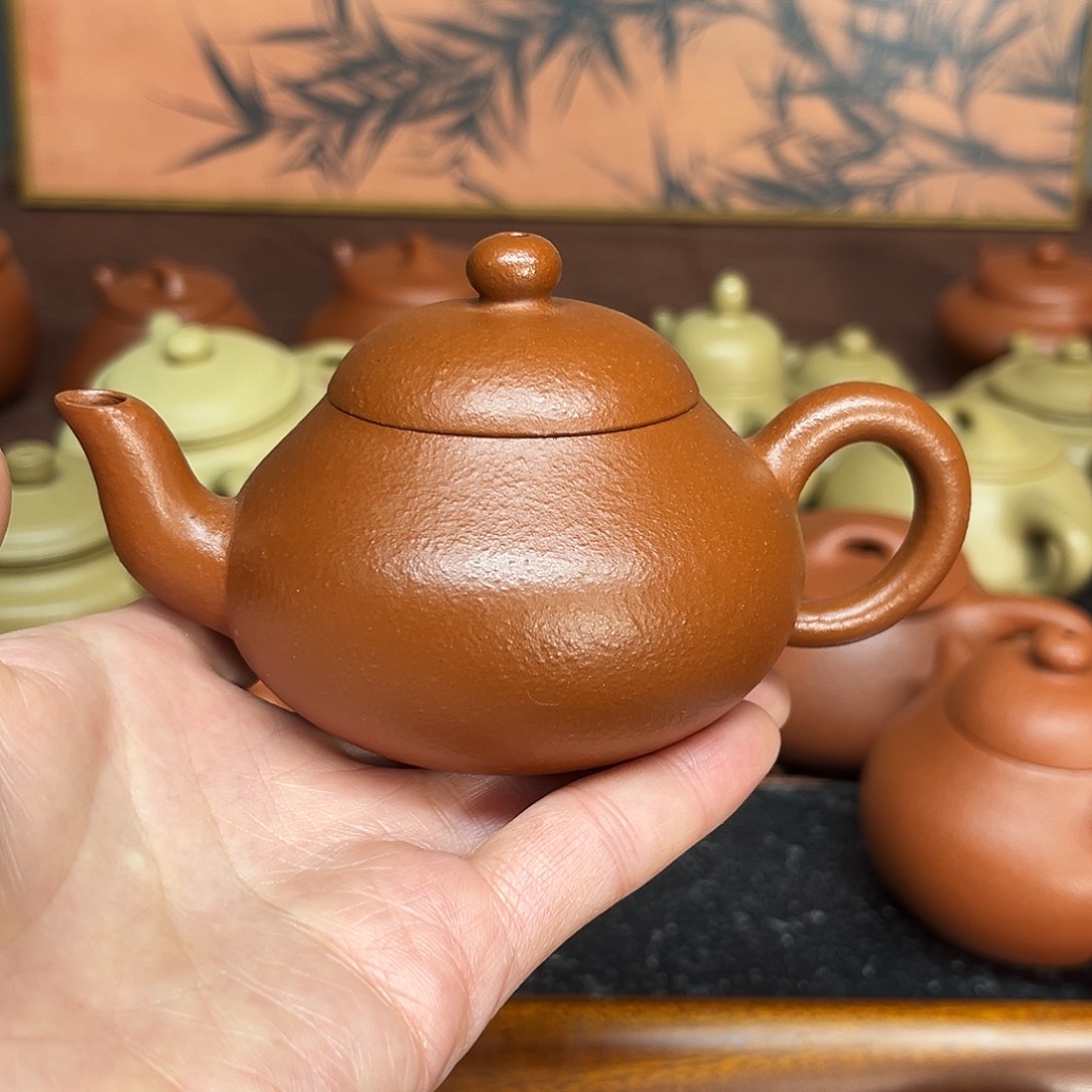 朱泥茶壶梨形150cc