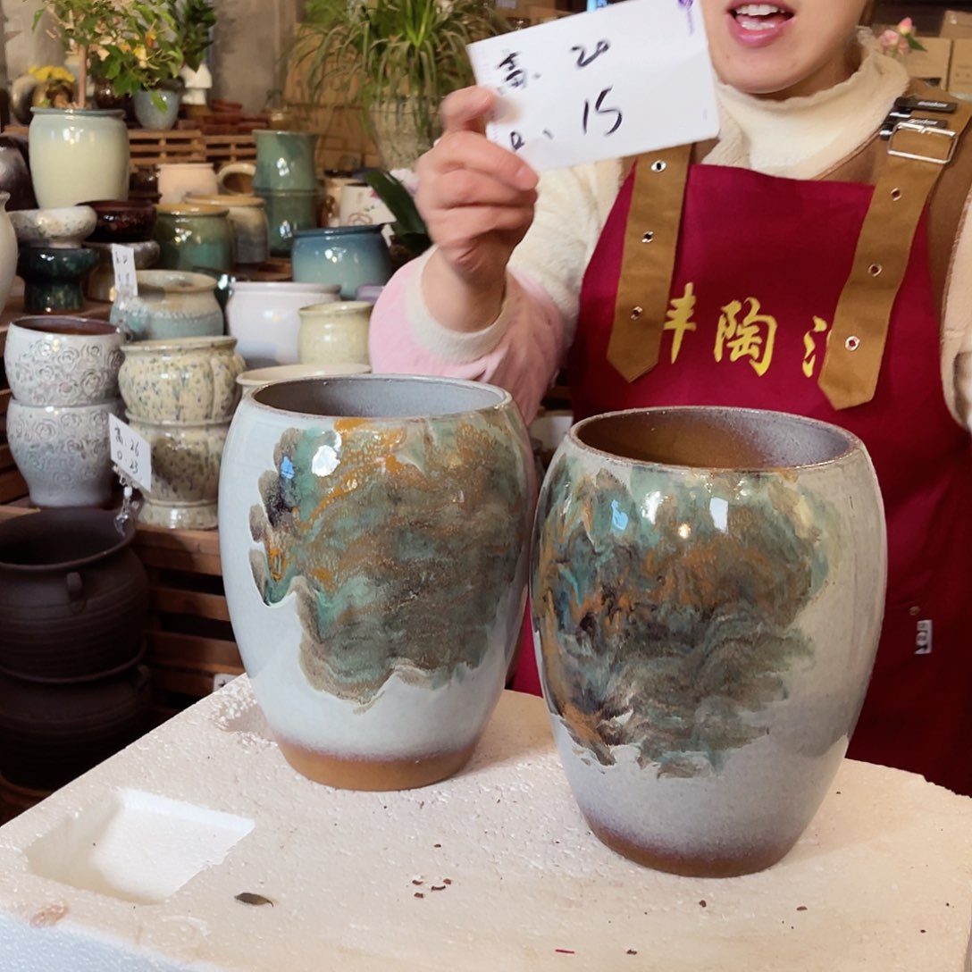 紫砂花盆高度20口径15