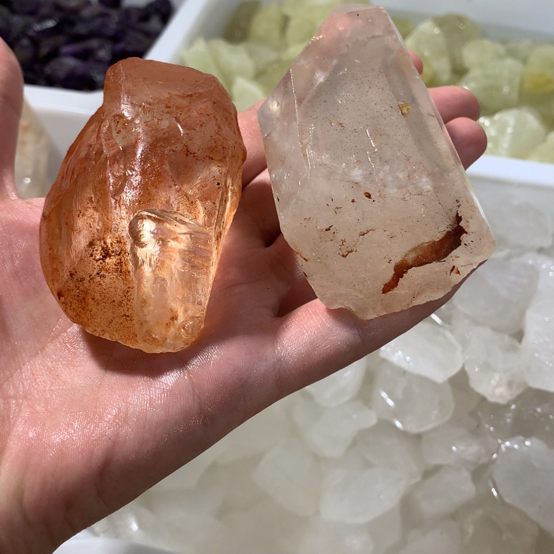 未镶嵌珠宝半成品水晶姜*天然