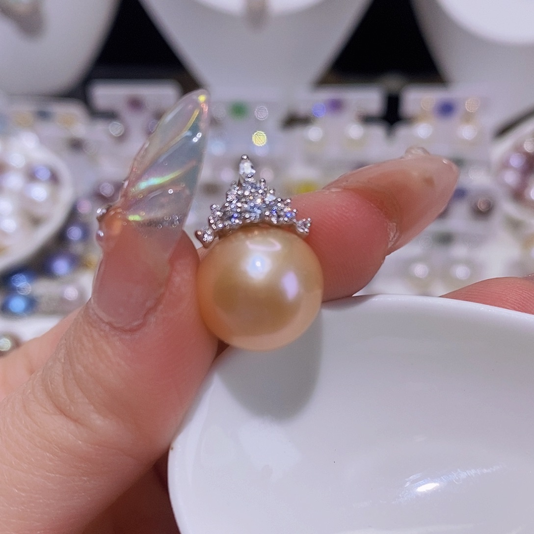 淡水珍珠颈饰银S925镶嵌