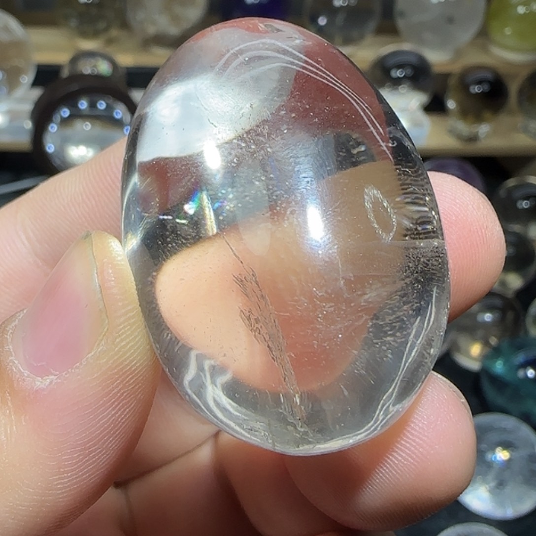 水晶珠宝半成品未镶嵌白水晶