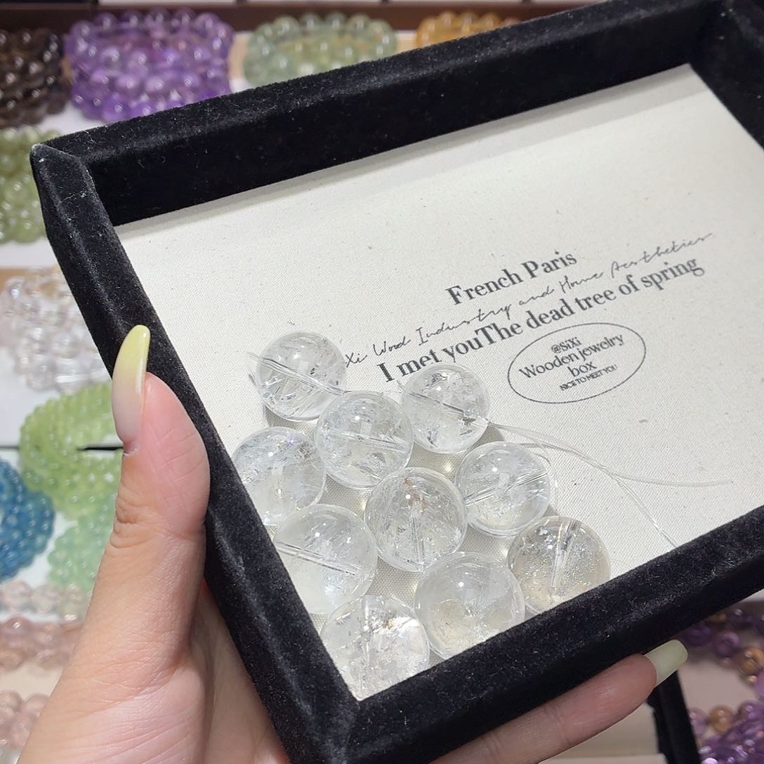 桃***₊水晶手串未镶嵌天然水晶20-4