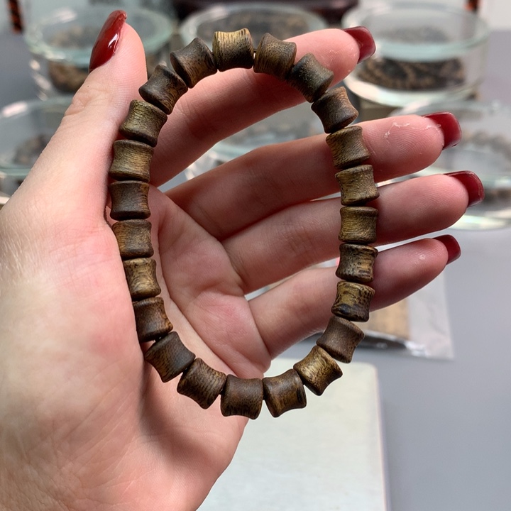 手串沉香0.8竹节单圈达拉干