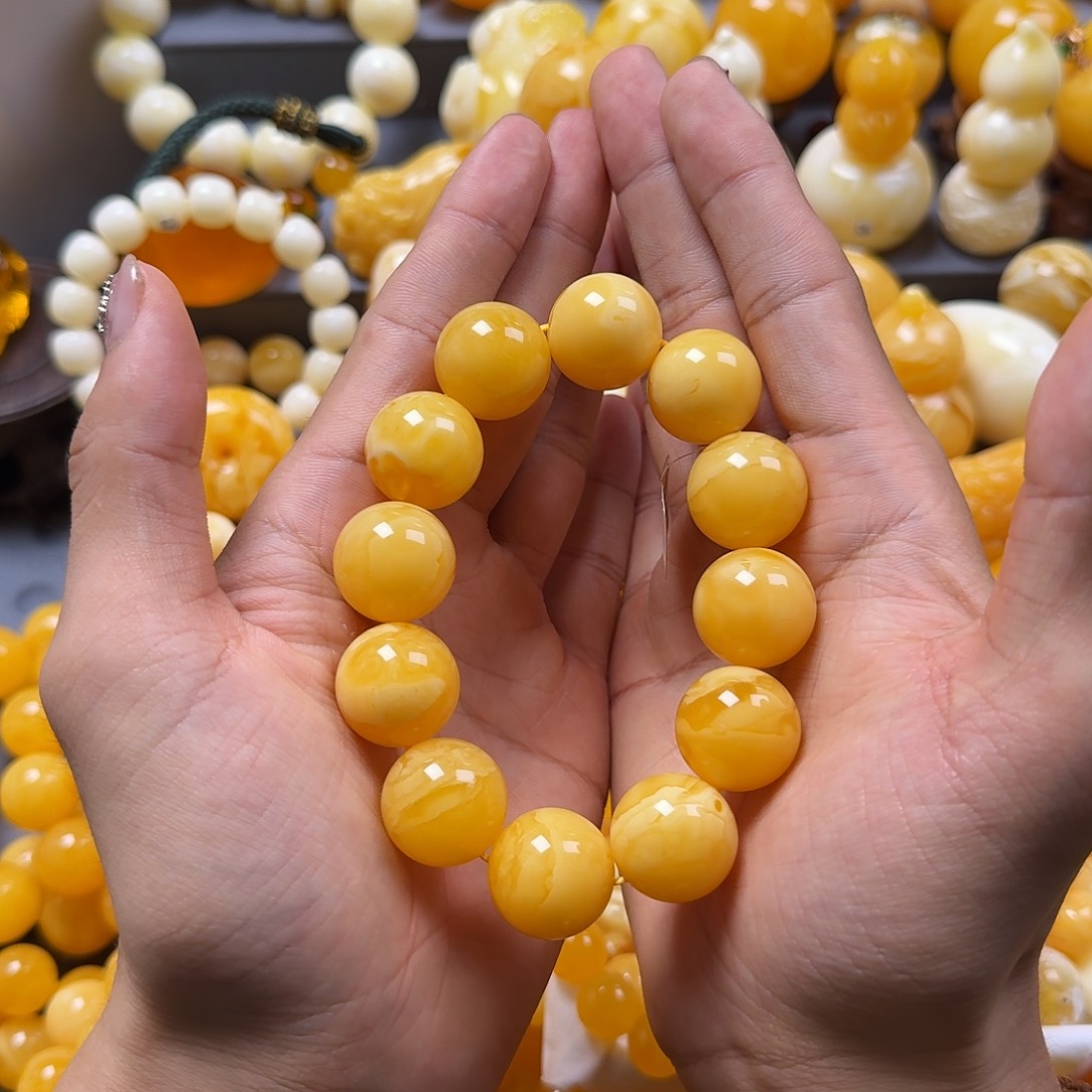 琥珀珠宝奇石未镶嵌19mm