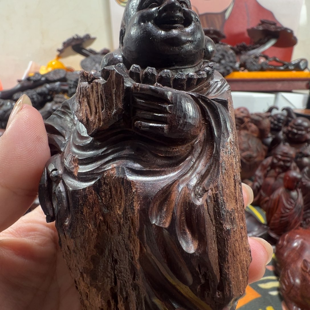 看***海小叶紫檀小叶紫檀手把件