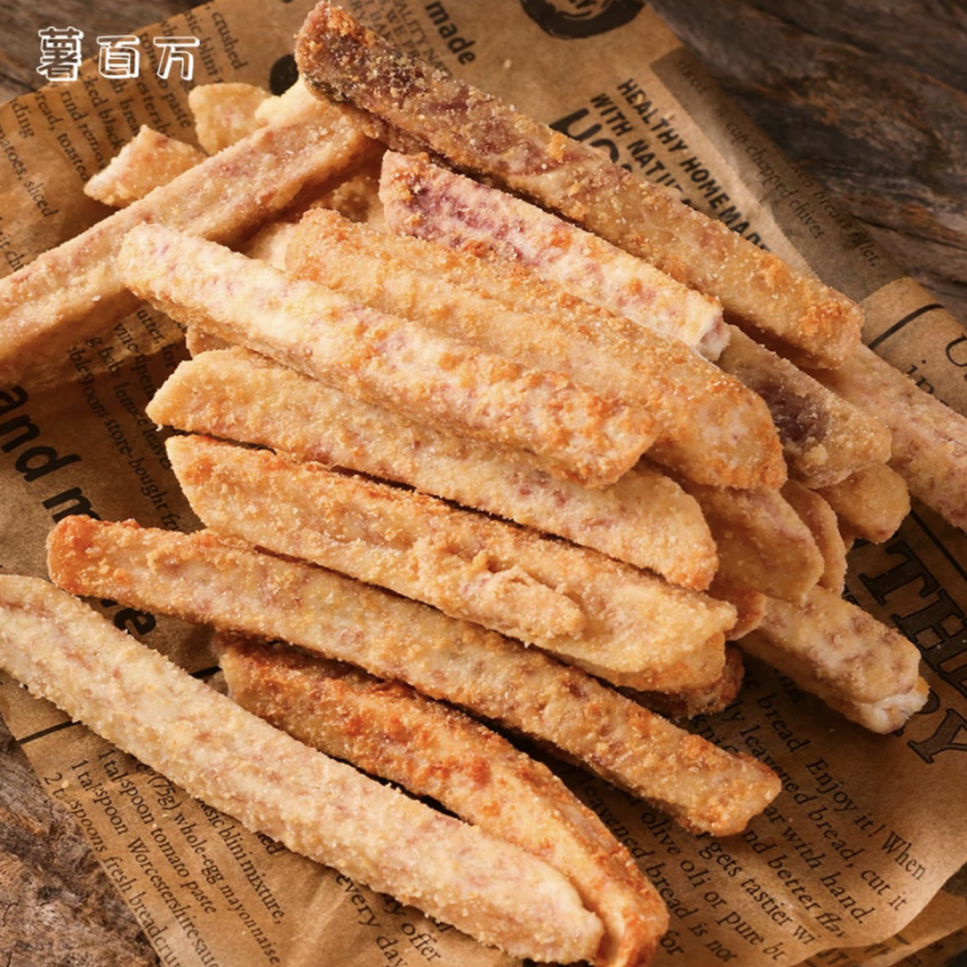 芋头条黄蟹味，咸甜口新鲜酥香零食