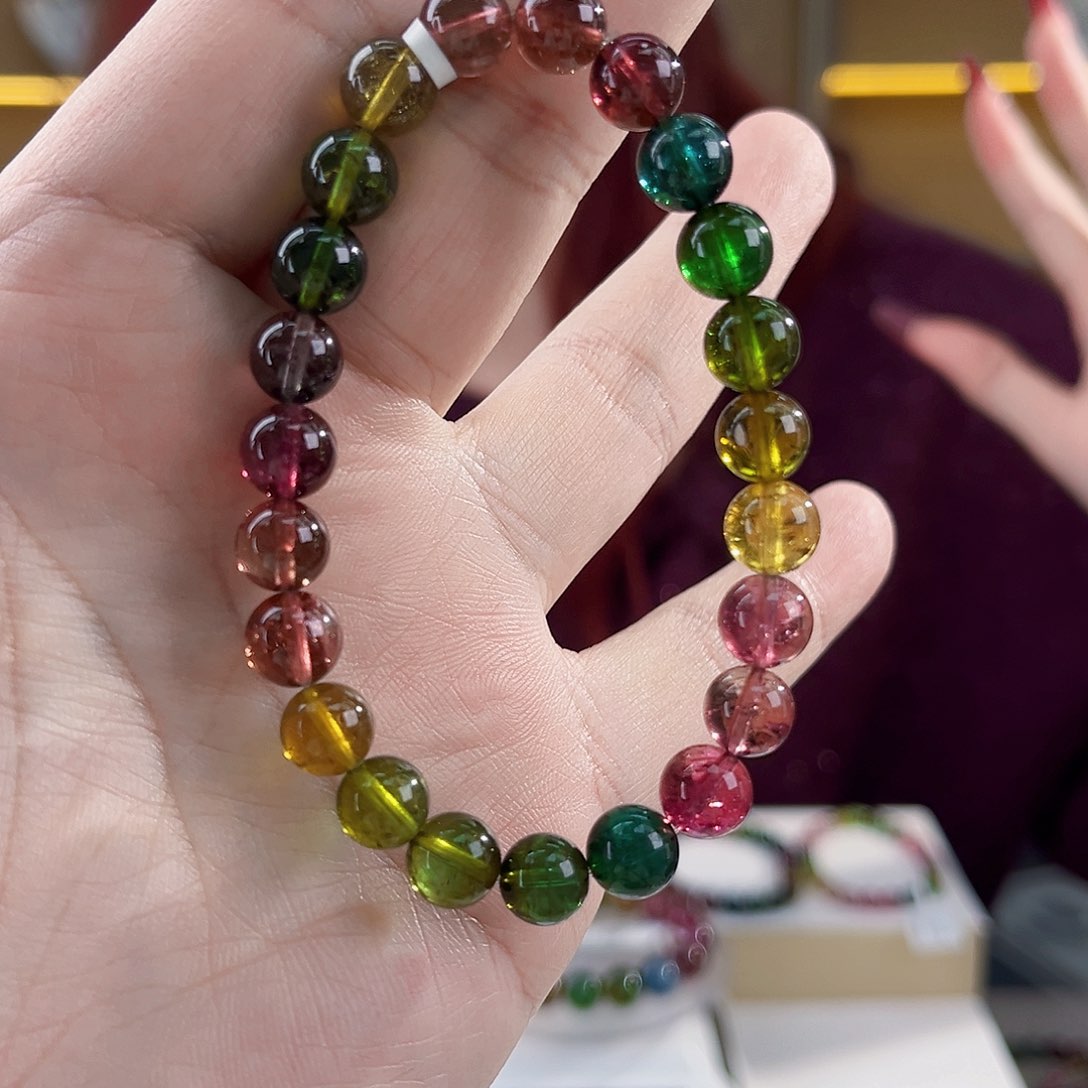 碧玺碧玺单圈8m未镶嵌