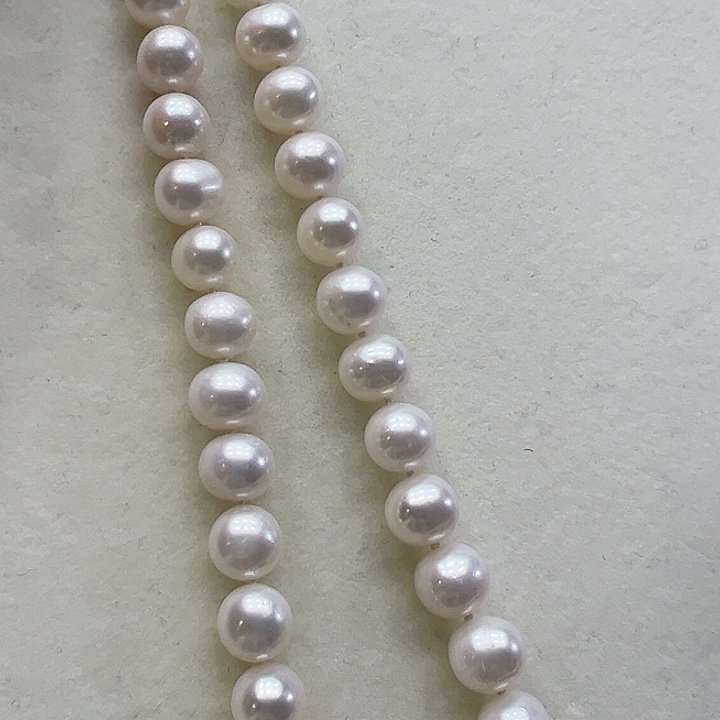 颈饰银S925镶嵌淡水珍珠➕9-10高品冷白