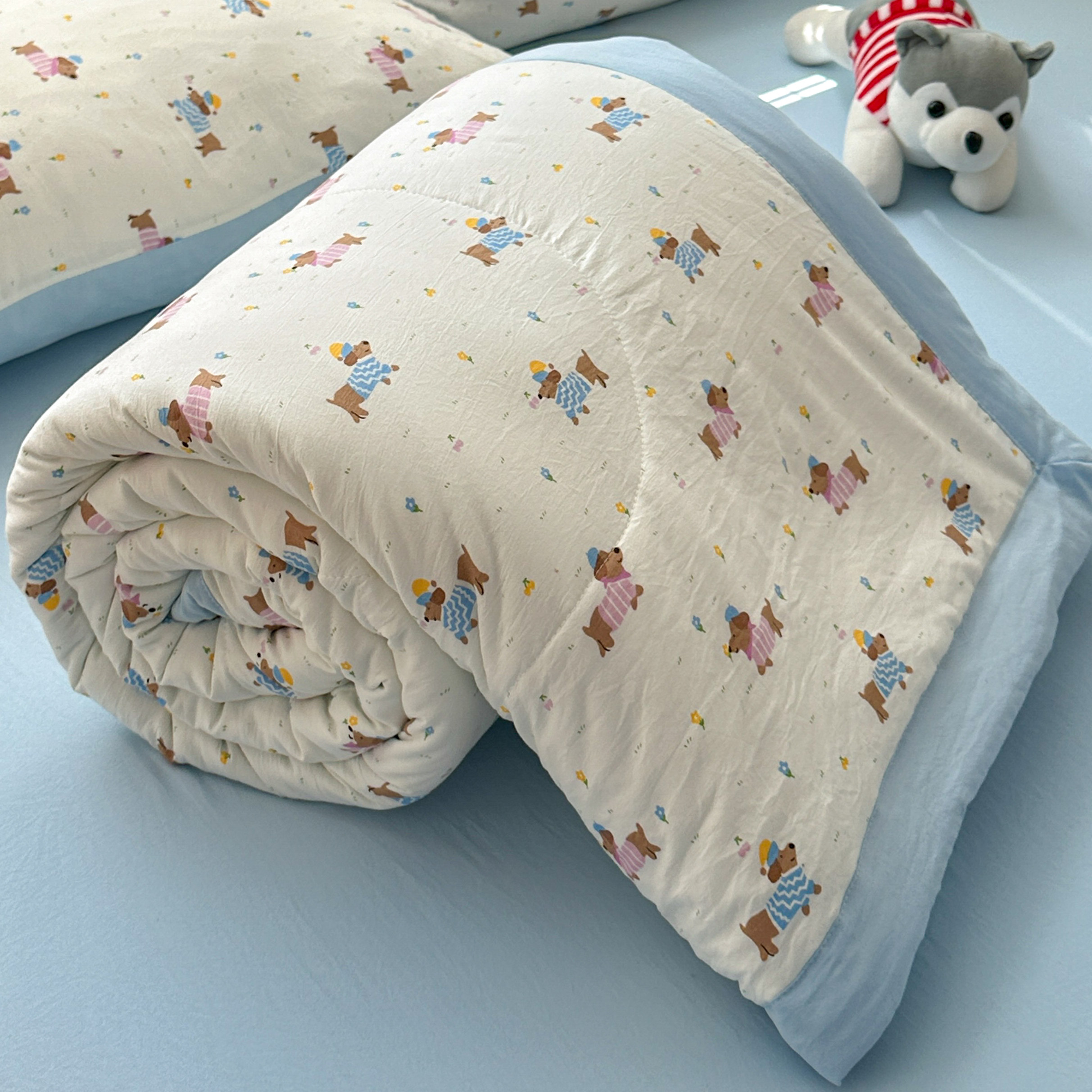 夏季水洗空调被单人夏被双人夏凉被学生薄款可水洗儿童被可机洗