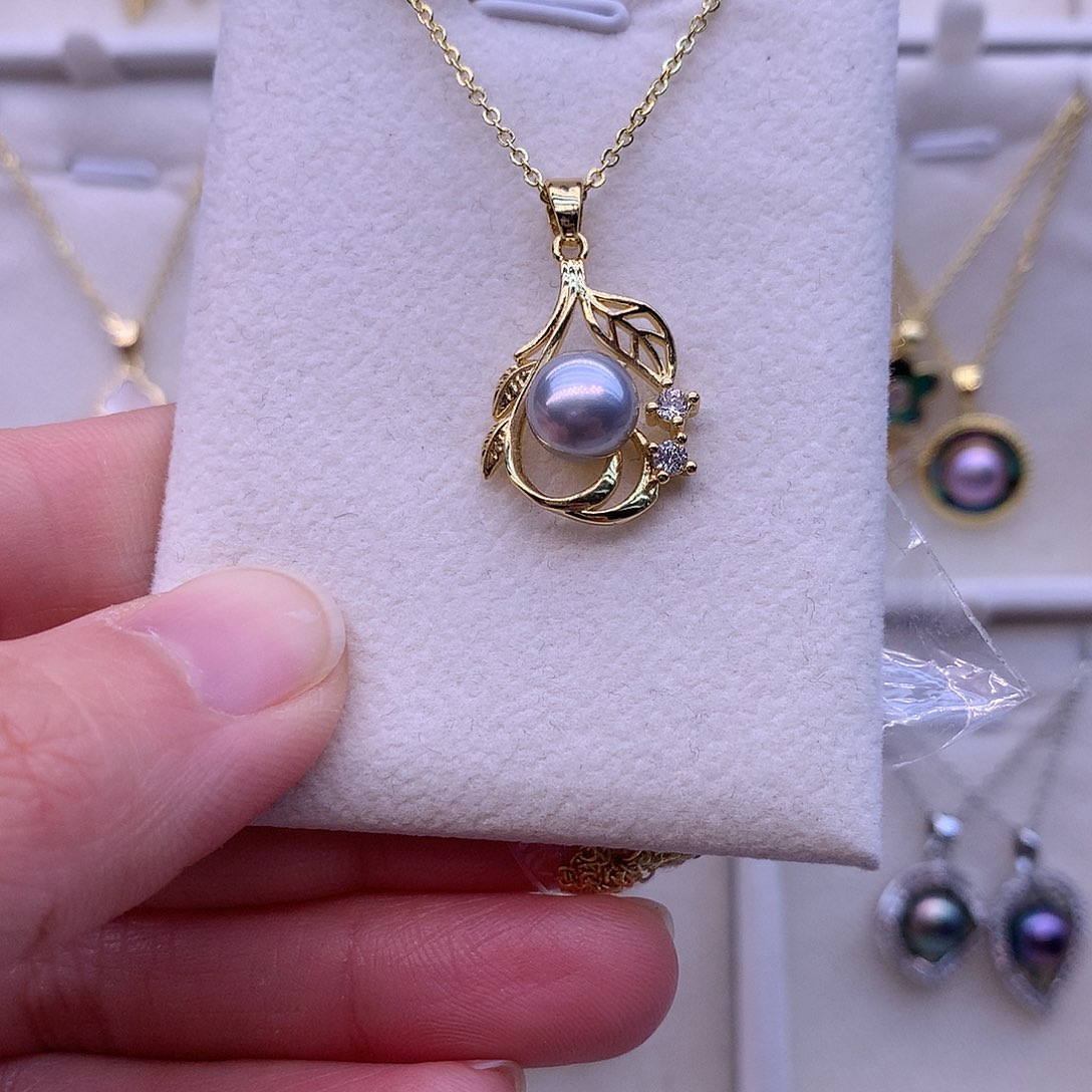 淡水珍珠耳饰合金