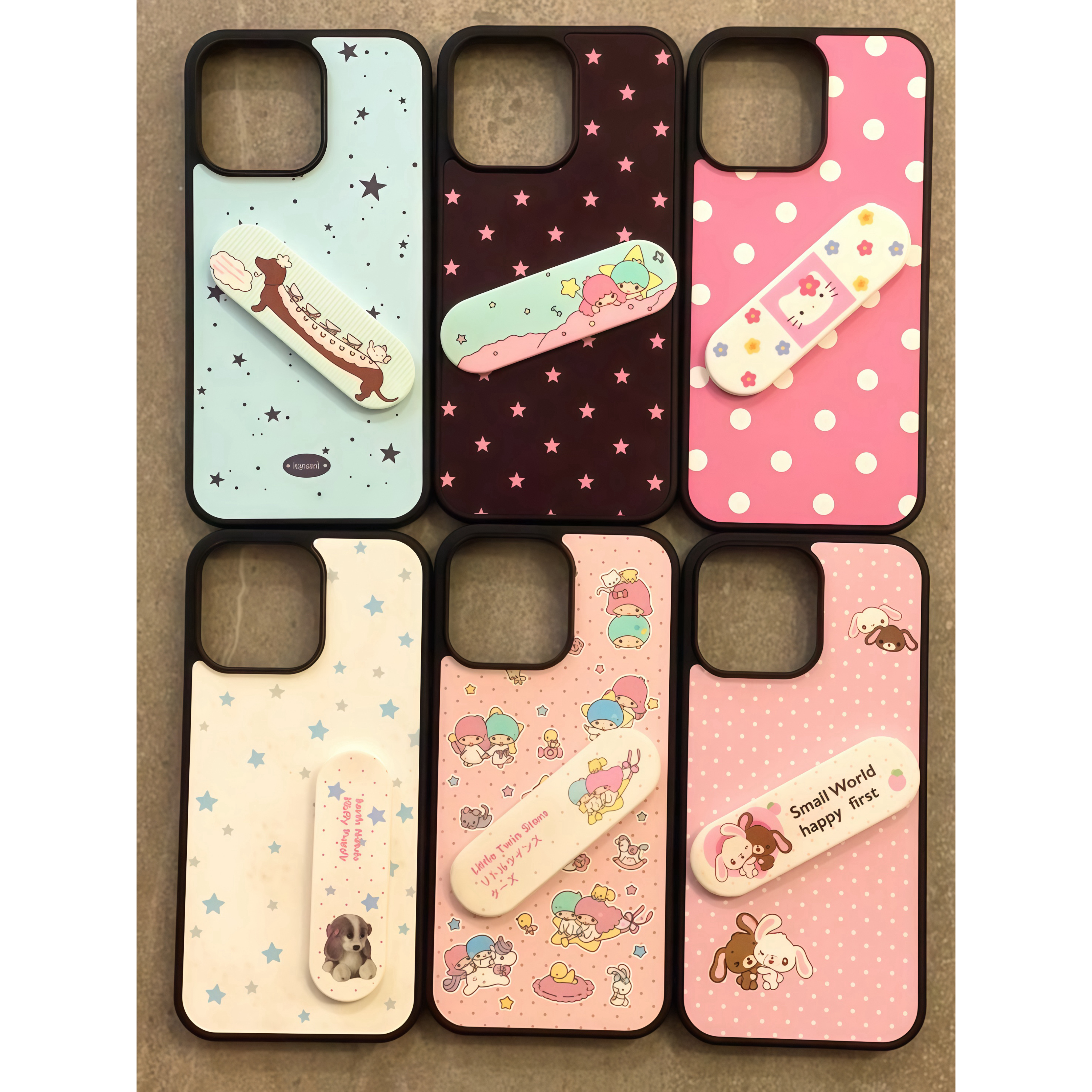 BANCA卡通创可贴支架适用苹果iphone16promax黑框手机壳15/14女13