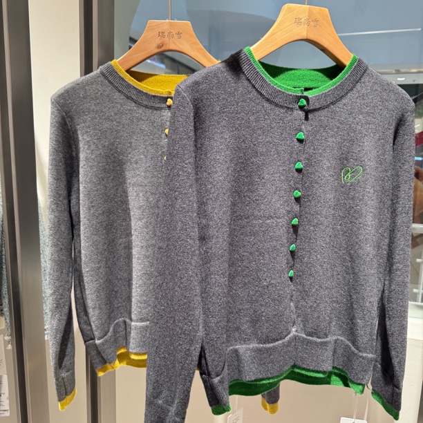 年款｜彩扣圆领秋冬针织衫89191#