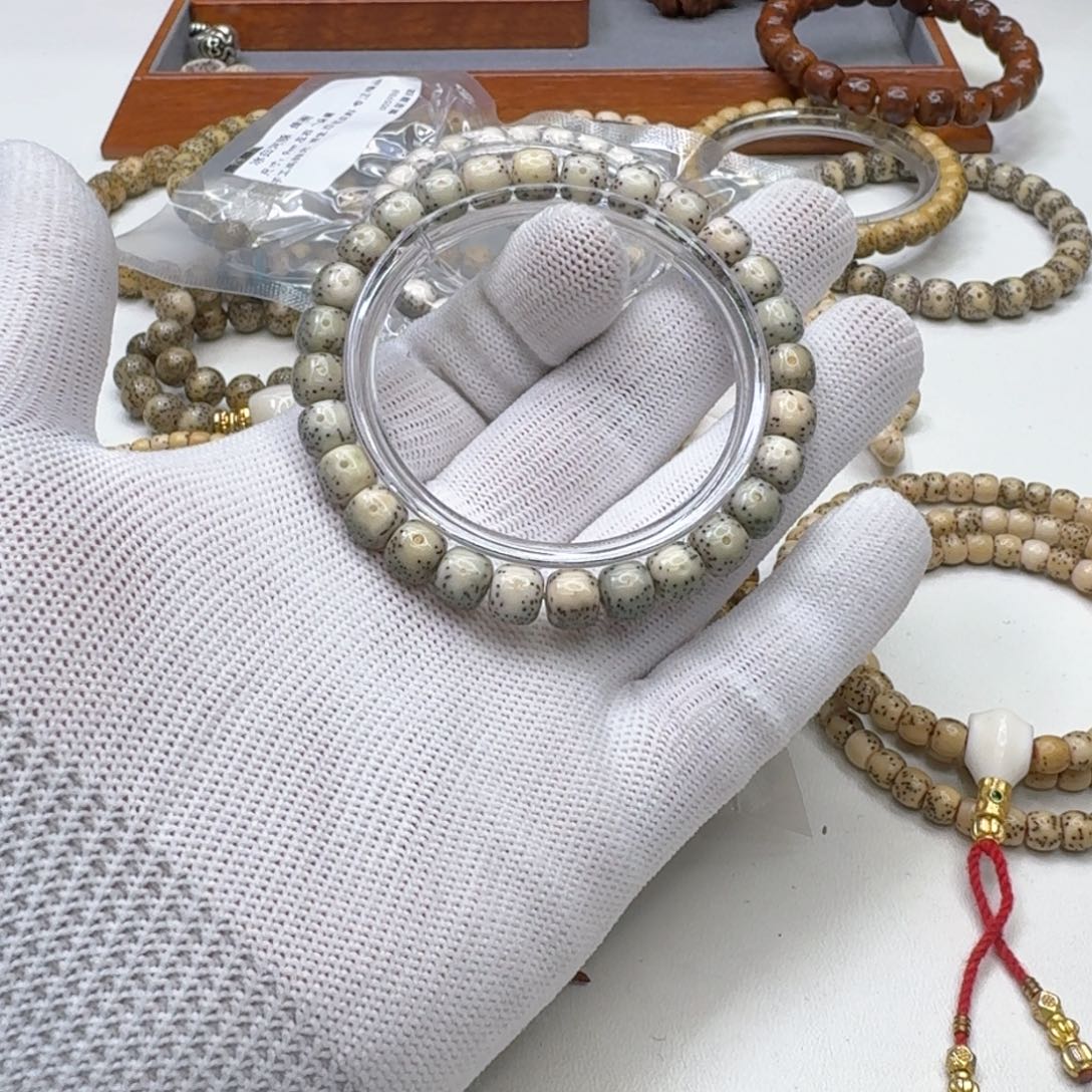 星月菩提手串19灭世糯冰大眼睛8左右桶单圈