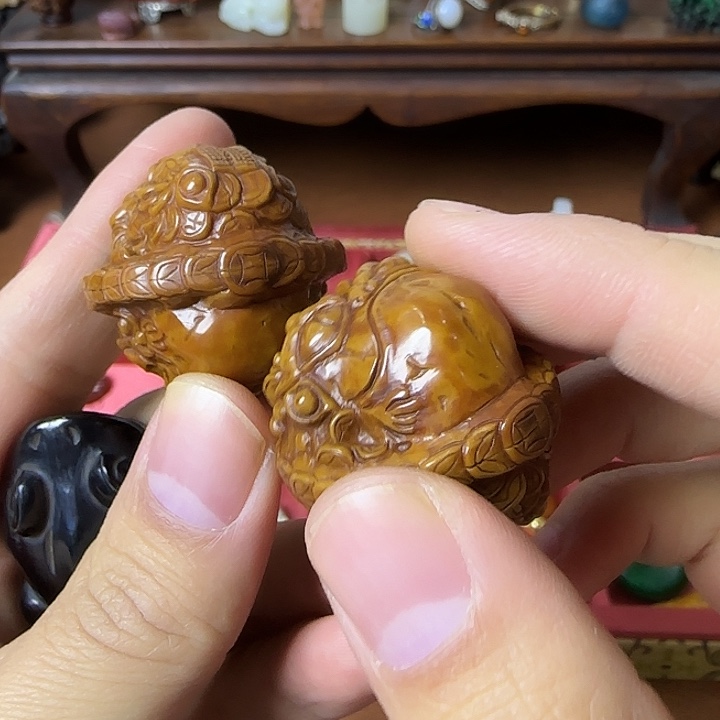 追***寻核桃把件真不错特别好特别棒