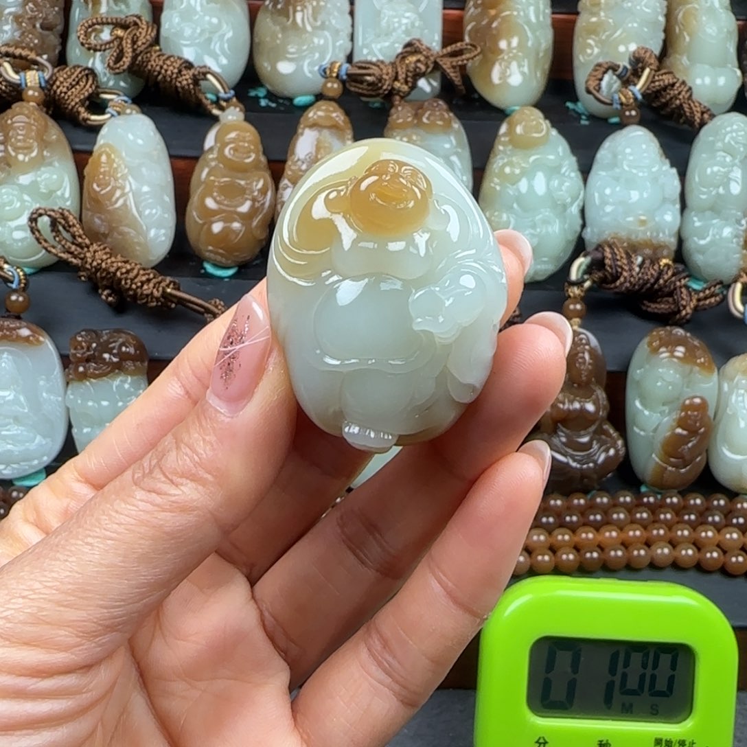 和田玉挂件未镶嵌看****1