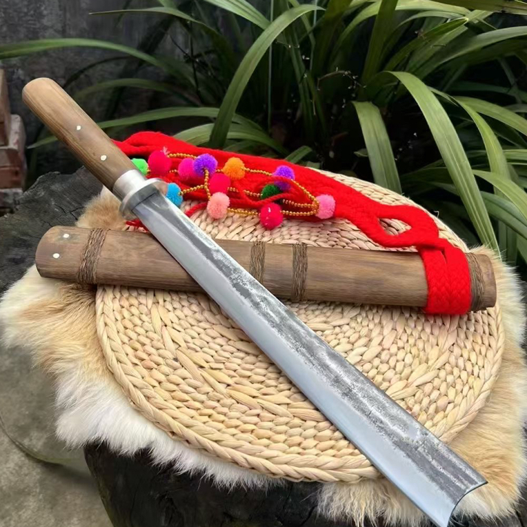 未开刃户撒高锰钢一体户外防身武术户撒小柴刀