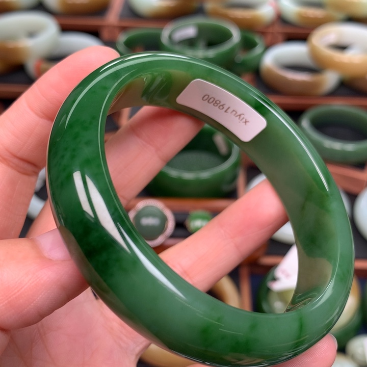 和田玉（碧玉）手镯未镶嵌62