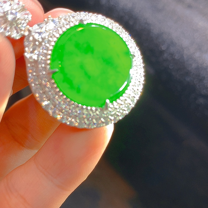 【闪购商品】翡翠颈饰银S925镶嵌翡翠