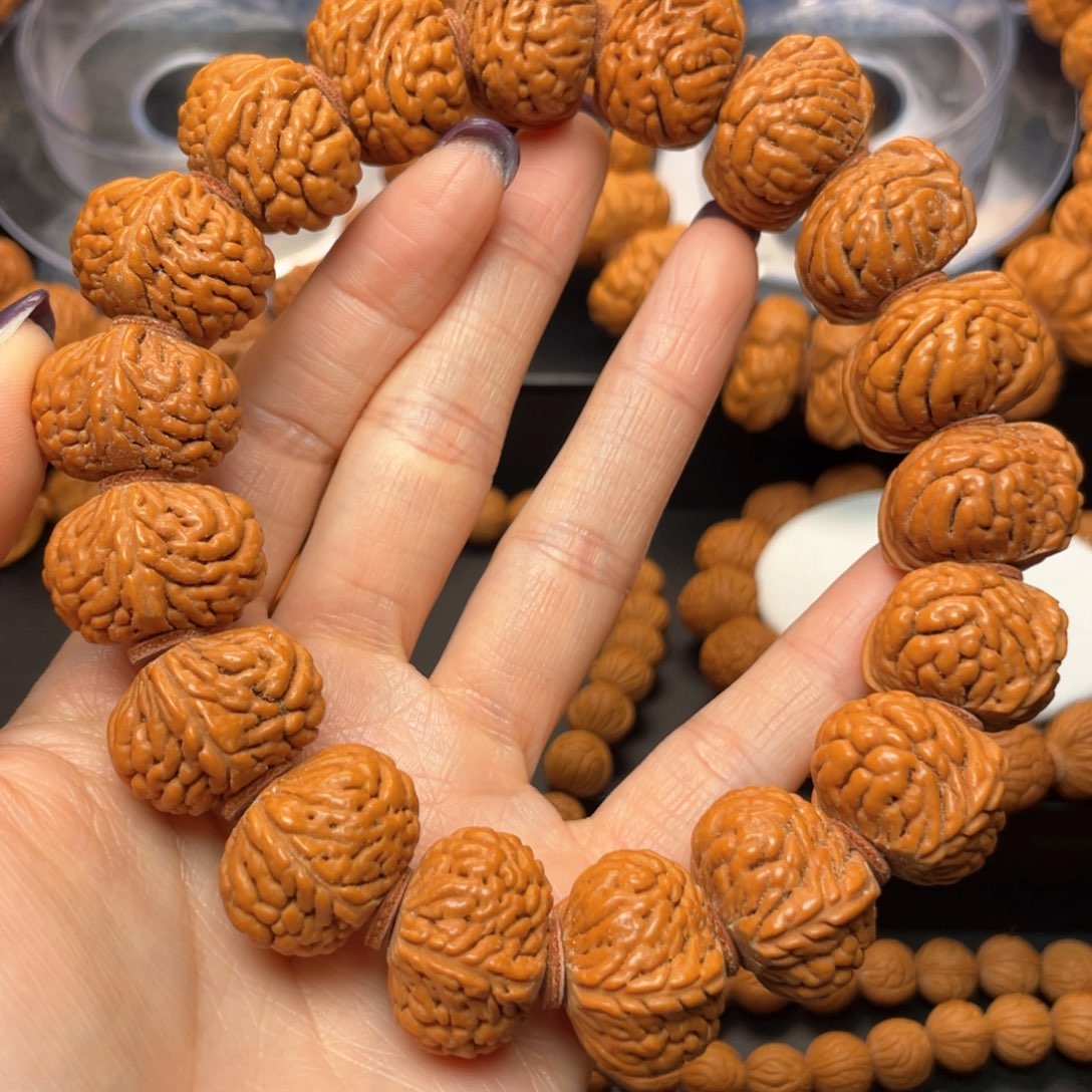 桃核手串龙纹桃核