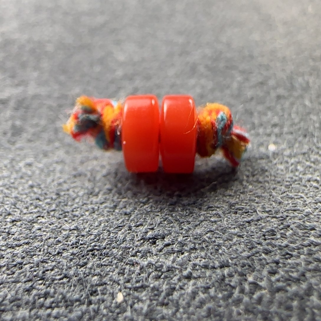 南红玛瑙未镶嵌精工直切药片一对5mm