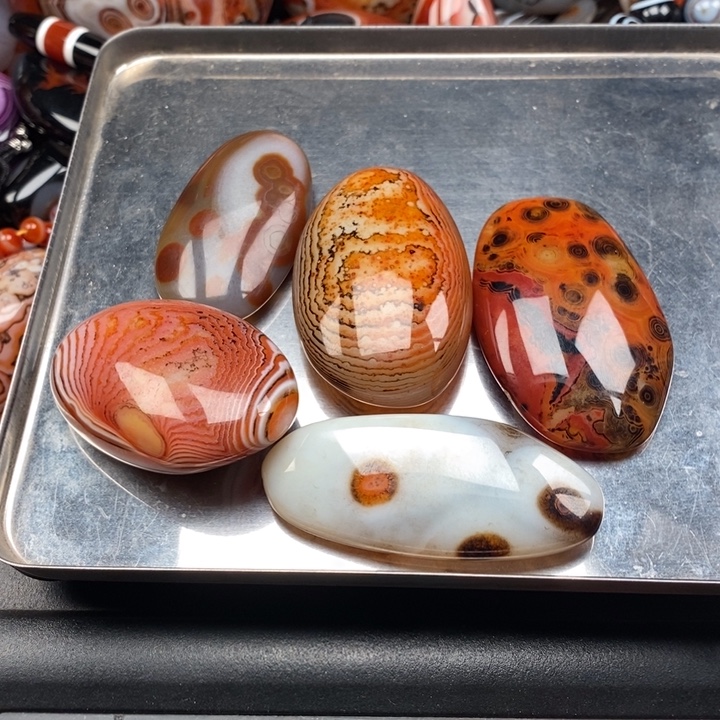 心***镜玛瑙/玉髓未镶嵌颈饰