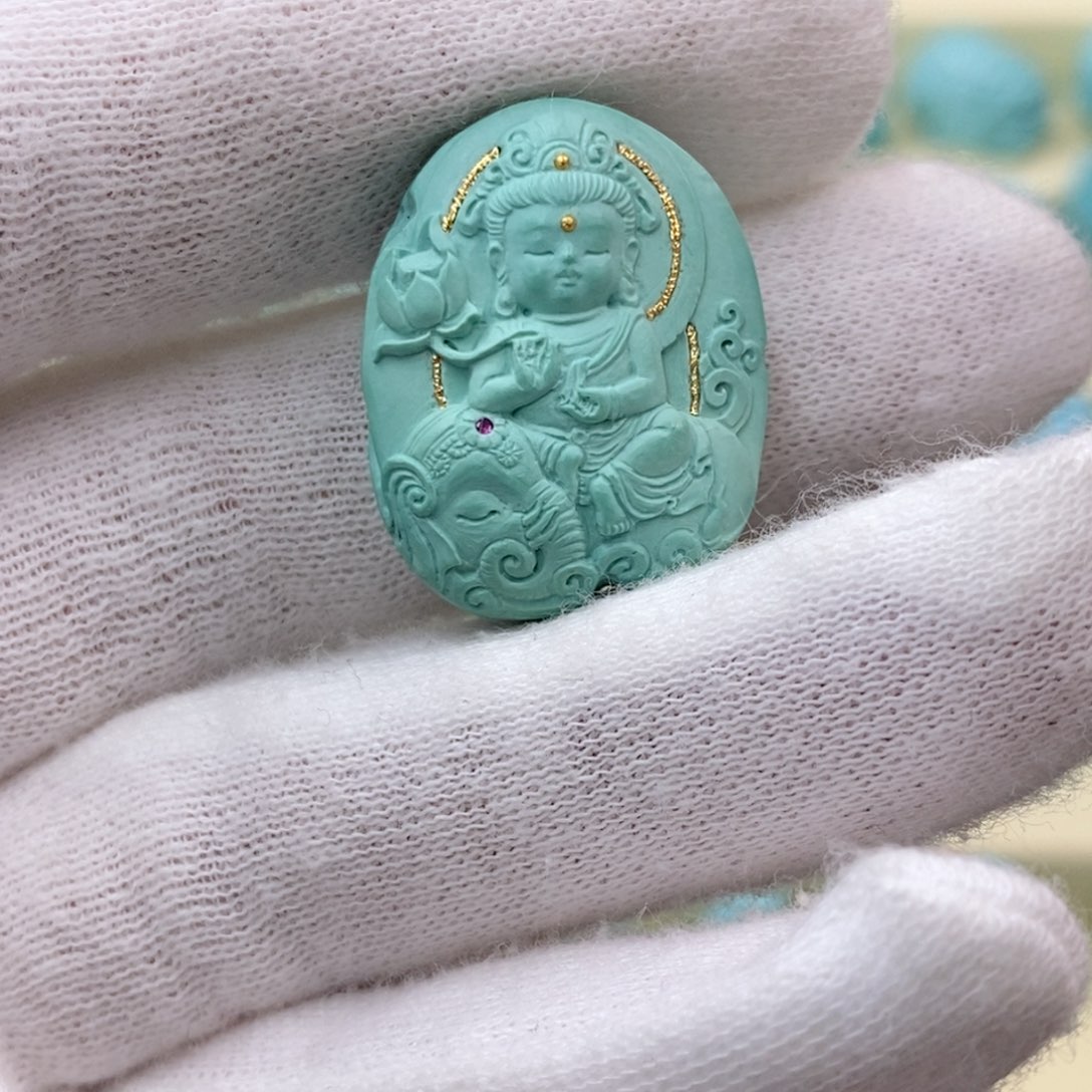 绿松石珠宝奇石未镶嵌